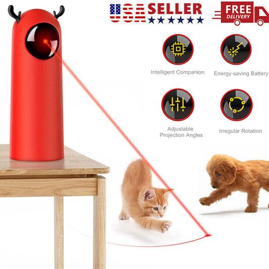 3 Settings Cat Laser Toy Automatic Indoor Motion Activated Interactive Recharge