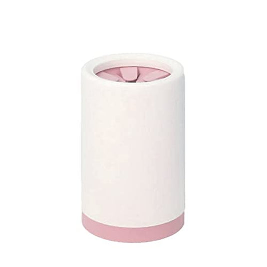 Dirty and Dusty Paw Cleaner for Large, Medium, Small Dog and Cat, Pet Footprint Cleaning Cups with Silicone Brush for Sanitizing and Cleaning Pet Paws (Large, Pink)